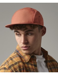 B-B654-Canvas 5 Panel Camper Cap 2